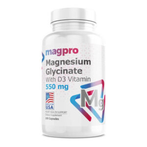 Glicinato de magnesio 550mg, 100 cápsulas