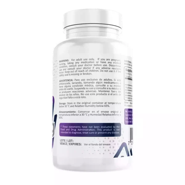 Bisglicinato de Magnesio 500mg, 60 cápsulas - Image 3