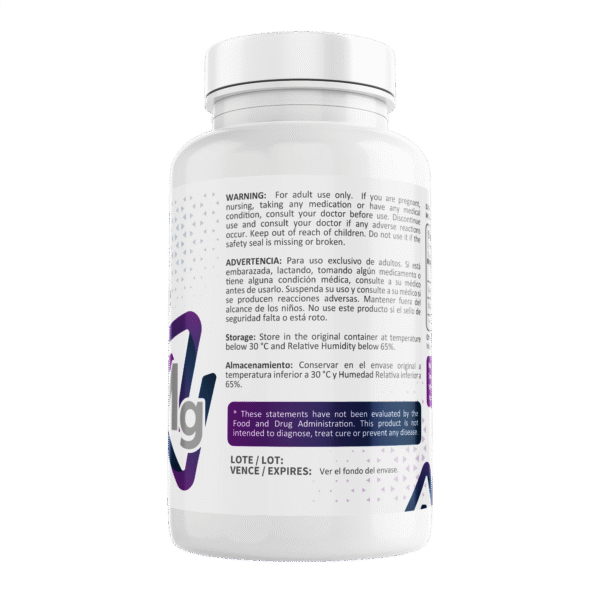 Bisglicinato de Magnesio 500mg, 60 cápsulas - Image 2