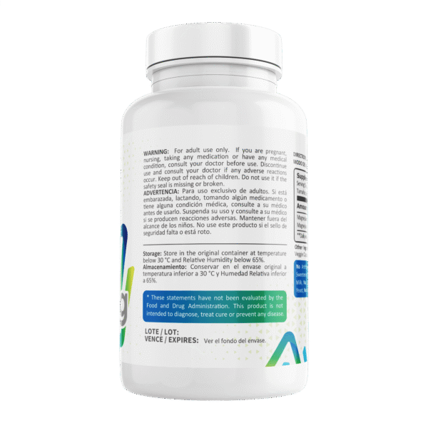 Malato de magnesio 500mg,  100 Cápsulas - Image 2