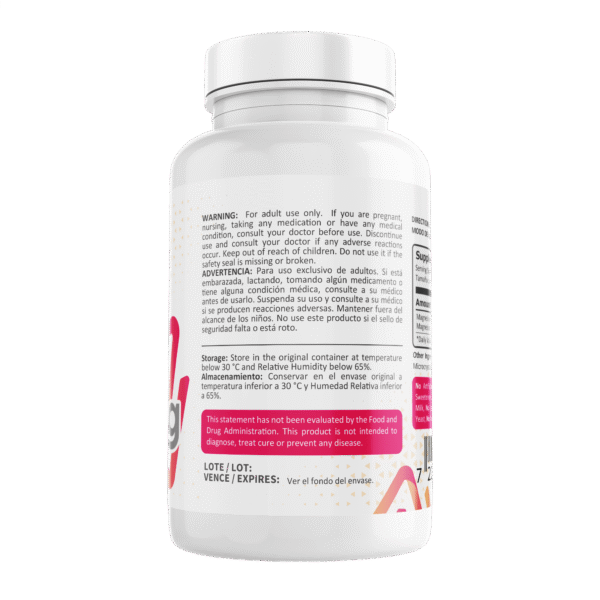Mega magnesium 500mg, 100 Cápsulas - Image 2