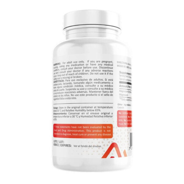 Orotato de Magnesio 500mg,  100 cápsulas - Image 2