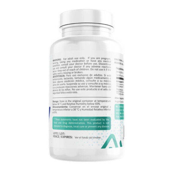 Taurato de magnesio 500mg, 100 cápsulas - Image 3