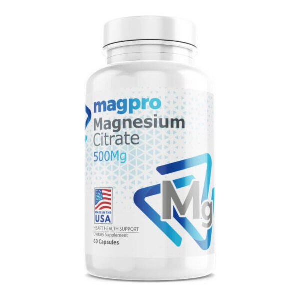 Citrato de Magnesio 500mg, 60 Capsulas